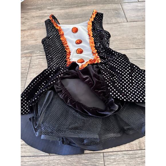 A Wish Come True Girls' Black Orange Mery Sequin Beaded Costume Dress Size 5-7 - Picture 10 of 10